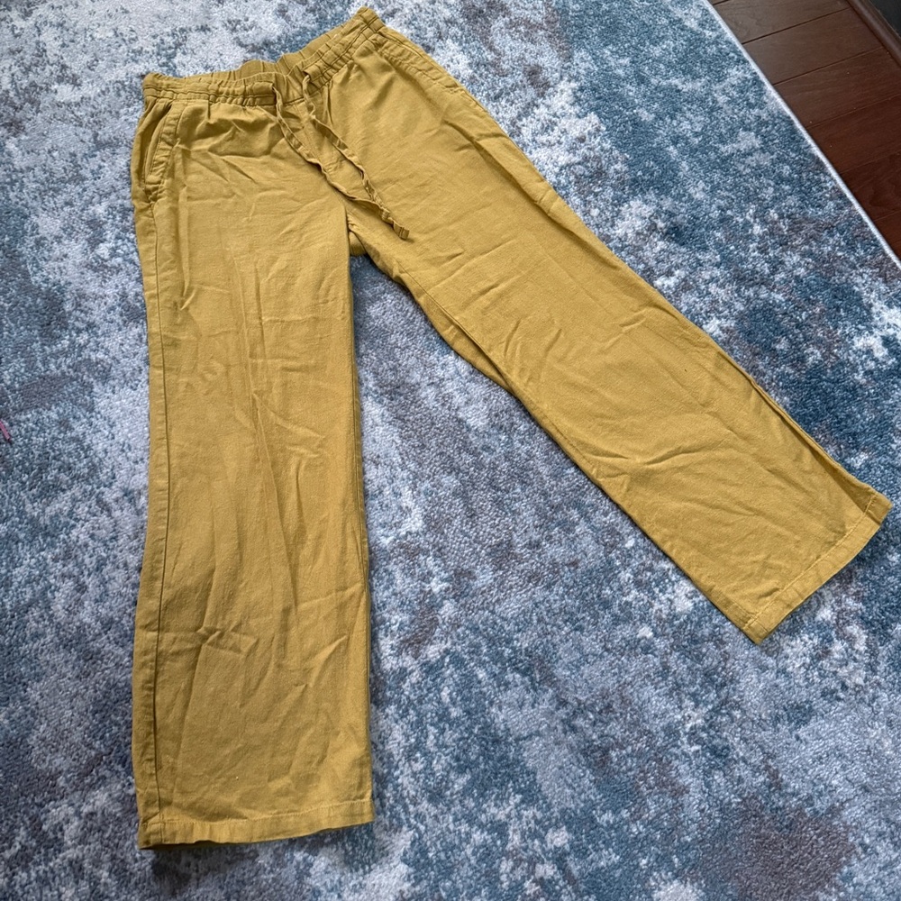 Old Navy Women's Mustard Wide-Leg Pants